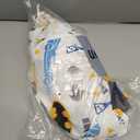 Warner Brothers Batman The Caped Crusader Blue, Gray, and Yellow Bat-Signal and Batmobile 2 Piece Toddler Sheet Set - Fitted Bottom Sheet and Reversible Pillowcase