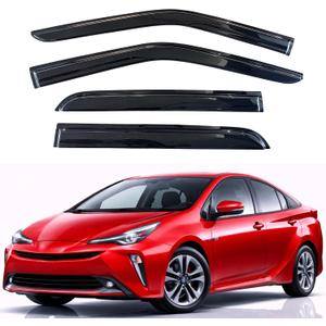 KPY Rain Guards Fit for 2016-2022 Toyota Prius, Out-Channel Window Visors Vent Wind Deflectors 4PC, Car Accessories for 16-22 Prius
