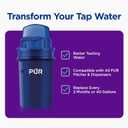 PUR Water Pitcher & Dispenser Replacement Filter 4-Pack, Genuine PUR Water Filter, 2-in-1 Powerful and Faster Filtration, 8-Month Value, Blue (PPF900Z4)