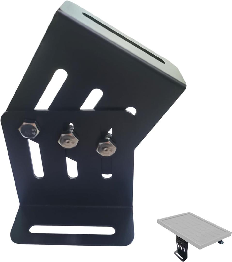 8Pcs (4 Sets) Adjustable Solar Panel Tilt Mount Brackets, Heavy Duty Solar Panel Mounting Kit, 4"-7" Flexible Height Wall Ground Mount Bracket for RV,Trailer,Boat,Yacht,Roof,Off-Grid Systems