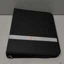 Portfolio Binder 3 Ring Includes Pen and 5 Dividers with 10 Pockets, Padfolio Organizer with Zipper for Men and Women, Includes A4 Notepad for Business, School, Work (Black + 5 Clear Protectors)