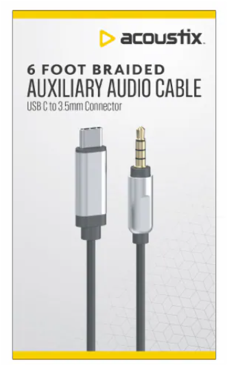 Acoustix™ Auxiliary Braided Audio Cable