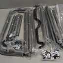 STORAGE MANIAC 3 Section Laundry Sorter, 35.9 Gal (136 L) Laundry Hamper Cart with Heavy Duty Rolling Lockable Wheels and Removable Bags, Clothes Organizer Basket Clothes Separator Hamper, Gray