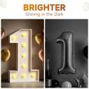 3FT Marquee Numbers 3 Large Light Up Numbers for 3rd 30th Birthday Party Decorations Anniversary Light Up Sign Outdoor Pre-Cut Foam Board Kit