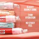 MAYBELLINE Lifter Oil-in-Gel Lip Gloss for Glassy, Bouncy Shine, Hydrating, Tinted Lip Balm and Moisturizer with Hyaluronic Acid and Passionfruit Oil, Strawberry Shake (Mauve Pink)