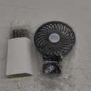 HandFan 5200mAh Portable Handheld Fan, Personal Hand Held Fan USB Rechargeable, 180 Foldable Portable & Detachable Handle Design,3 Speeds Strong Airflow Cooling for Travel/Outdoors/Indoors (Black)