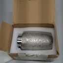 GIRLUFO Foam Soap Dispenser-12oz Ceramic Foaming Soap Dispenser for Bathroom-Silver Foam Dispenser for Kitchen-Hand Soap Bottle for Countertop