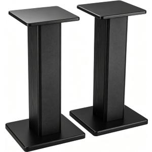 22.64" Universal Floor Speaker Stands, 150 lb Capacity, Black