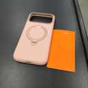 TORRAS Q3 Silicone 360 Spin for iPhone 17 Pro Case with Stand, Fit for MagSafe, Magnetic Ring Kickstand with Camera Control, Liquid Silicone Rubber Soft Phone Case for iPhone 17 Pro 6.3'', Bliss Pink