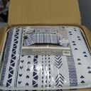 Lush Decor, Navy/White, Hygge Stripe 3 Piece Quilt Set, Full/Queen