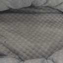 Donut Dog Bed for Small & Medium Dogs - Cooling Pet Bed with Non-Slip Bottom, Summer Comfort Dog Beds for Puppies, Washable & Portable Egg Tart Shape (M)