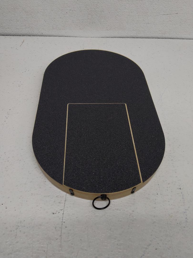 Dog Oval Nail Scratch Board - with Treat Draw- Dog Scratch Pad for Nails – Durable Wooden Nail Filing Board with Treat Drawer