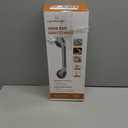 LEVERLOC 2 Pack Shower Grab Bars for Bathtubs and Showers, Easy to Install Suction Shower Handles for Bathroom Removable Handrails for Seniors Elderly Heavy Duty Safety Grip Waterproof Drill Free Gray (16.8 2 Set)