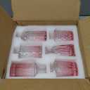 SUPMIND 12Pcs Glass Bud Vase Set, Small Flower Vase for Centerpieces, Pink Bud Vases in Bulk, Mini Vintage Vase for Rustic Wedding Decorations