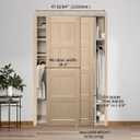 Bypass Sliding Door Hardware 48", Bypass Wardrobe Closet Door Track Set, Smoothly and Quietly, for 2 Door System, XC47-48"