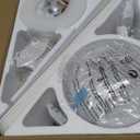 Ceiling Fans with Lights and Remote, 48 Inch Ceiling Fan with Light, Low Profile, Reversible, Dimmable LED, Flush Mount, Quiet, DC Motor, White Ceiling Fan for Bedroom, Kitchen, Dining Room