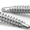 #14 x 1" Sheet Metal Screws 100PCS 410 Stainless Steel Hex Washer Head Fast Self Tapping Screws by SG TZH