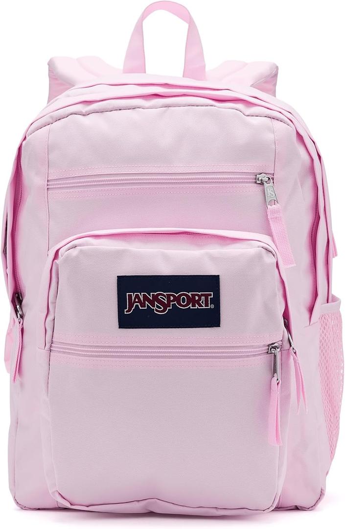 JanSport 34L Big Backpack - 15 Inch Laptop Sleeve, Pink Ice, One Size