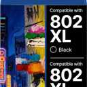 Remanufactured 802XL Ink Cartridges High Capacity for 802 Ink Cartridges Combo Pack 802 XL T802 T802XL Use with Workforce Pro WF-4740 WF-4730 WF-4720 WF-4734 EC-4020 EC-4030 (4 Pack, BCMY)
