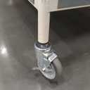 EduraStell Stainless Steel Mobile Prep Table with Powder-Coated Mild Steel Frame 6F x 3'9F