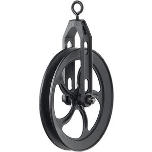 Rustic State Vintage Industrial Look Medium Wheel Farmhouse Pulley for Custom Make Wall Mount Pendant Lamp Frosty Black