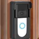 Adhesive Doorbell Mount Compatible with Video Doorbell 1/ 2/ 3/ 3 Plus/ 4/ (2020 Release)/ (2023 Release), No-Drill Door Mount Cover Holder Accessories, Easy Installation, Not Block Doorbell Sensor