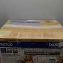 Brother SE700 Sewing and Embroidery Machine, Wireless LAN Connected, 135 Built-in Designs, 103 Built-in Stitches, Computerized, 4" x 4" Hoop Area, 3.7" Touchscreen Display, 8 Included Feet, White