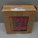 Ling's moment Artificial Flowers 50Pcs Kentucky Red Roses Decor w/Stems,3" Real Touch DIY Foam Floral for Wedding Bouquet/Centerpieces, Outdoors Party Backdrop, Room/Table, and Garden/Pot Decorations
