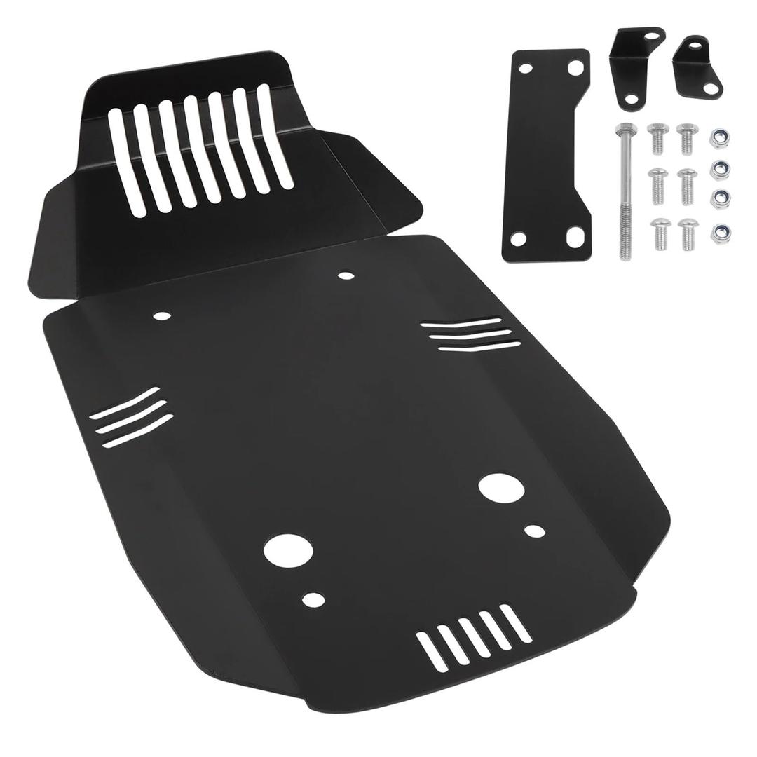 for BMW R for Nine T R9T 2013-2021 2022 2023 Motorcycle Aluminum Skid Plate Belly Pan Engine Chassis Guard Bottom Protection Engine Guard Crash(Black)