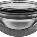 Round Saddle Take Off for 6'' Inch Duct - 4'' Outlet Branch Extension - 90 Degree Splitter - Vent Duct Transition - Round Take-Off with Rubber Gasket for Better Fit - HVAC Takeoff Ducting