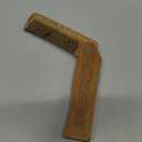 Striking Viking Folding Wooden Comb for Men - Sandalwood Switchblade Beard Comb for Grooming and Styling - Use Dry or With Oils & Balms