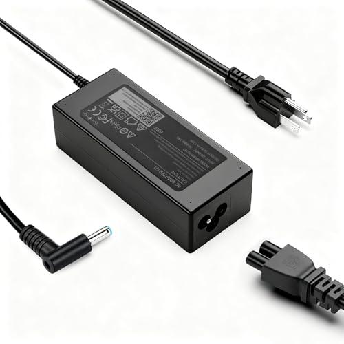 UCW 65W 45W 9FT 4.5*3.0mm Laptop Charger Replacement for HP Smart Blue Tip Computer Charger Compatible with Pavilion x360 14 15 17, Envy, Spectre, Elitebook, ProBook, Chromebook and More Power Adapter