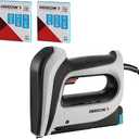 Arrow T50ACD Electric Staple Gun Kit, Corded Stapler with 3750 Pieces T50 1/4", 3/8", 1/2" Staples, for Upholstery Professional and DIY Projects