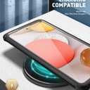 2 x Clayco Xenon Case for Samsung Galaxy A53 5G Case, [Built-in Screen Protector] Full-Body Rugged Cover Compatible with Fingerprint Reader, 6.4 inch 2022 Release Black