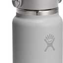 Hydro Flask Micro Bottle - Insulated Mini Leak Proof Flask for Purse or Pocket in 6.7 Oz Birch Gray