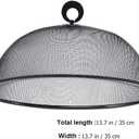 BESTOYARD 14-Inch Mesh Food Cover Dome Protective Cover for Kitchen & Outdoor Use Ventilated Stainless Steel Food Dome for Picnic Bbq Party and Fruit Protection