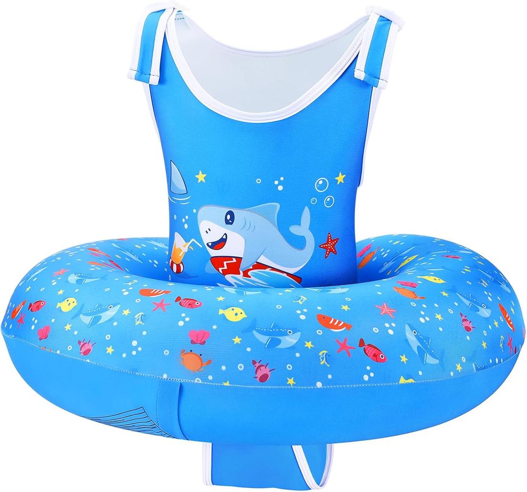 HeySplash Toddler Swim Vest for Age 3-6, Swim Trainer Vests with Adjustable Strap fit for Boys Girls 29-55lbs, Children Swimsuit, Floating Tubes Swim Jackets, Beginner Learn to Swim