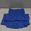 elescat Summer Dresses for Women Strapless Casual Beach Cover Ups Tube Top Sundress (Small, B Royal Blue)