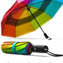 REPEL Windproof Travel Umbrella - Compact & Withstands Winds up to 85MPH , Strongest Premium Auto Folding Umbrella for Rain and Sun - Durable, Light & Portable for Women & Men , Fits Backpack & Cars