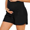 Maacie Maternity Shorts 2026 Maternity Athletic Shorts High Waist Shorts Lounge Casual Sweat Shorts with Pockets, M