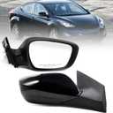 Passenger Side Mirror Assembly Compatible with Elan-tra 2011-2013 with Heated & Manual Folding and Power Glass HY1321179 87620-3Y100 Gloss Black (5 Pins) (Right)