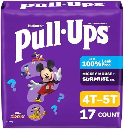 Pull-Ups Boys' Potty Training Pants, Size 4T-5T Training Underwear (38-50 lbs), 66Count