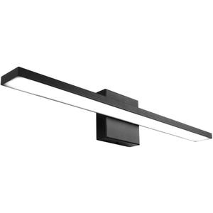 Ralbay 24inch Modern LED Black Vanity Light 20W Frosted Aluminum for Bathroom Vanity Lighting Fixtures Cool White 6000K