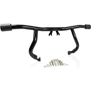 Engine Guard Flat-Out Crash Bar Compatible with Harley-Davidson Touring Street Glide Road Glide Road King Electra/Ultra Models, Black (2014-2025)