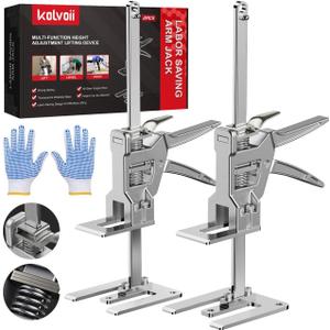 Kolvoii Labor Saving Arm Jack, 2 Pack Stainless Steel Construction Jack, Versatile and Easy to Use Hand Lifting Tools Improved Quality Lifting Device (Extra Large)