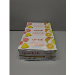 Tropical Lemonade Spindrift Sparkling Water 24pk x12oz l 20lbs.   BB 01/22/26