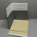 Large Toy Box, Collapsible Sturdy Storage Chest With Lids, Kids Toy Chest Storage Organizer Toddler Bin Boxes for Living Room, Bedroom, Nursery, 25"x13"x16", White & Gray