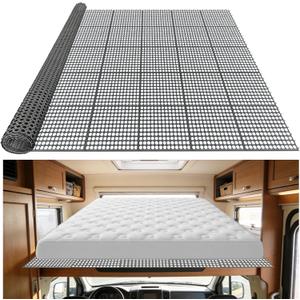 Plastic Mattress Underlay Pad 83x59 Queen Size Breathable Mesh RV Under Mattress Ventilation Air-Flow Interlocking Modular Design for RV Boat Camper