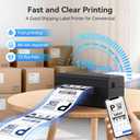 Bluetooth Thermal Label Printer, Wireless 4x6 Shipping Label Printer for Small Business & Shipping Packages, Support iPhone, Android, Windows, macOS, Work for Amazon, Shopify, Etsy, USPS