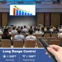 QUI Presentation Clicker for PowerPoint, RF 2.4GHz USB Wireless Presenter Remote with Volume Control, PowerPoint Clicker Slide Advancer for Mac, Windows, Laptop, Keynote